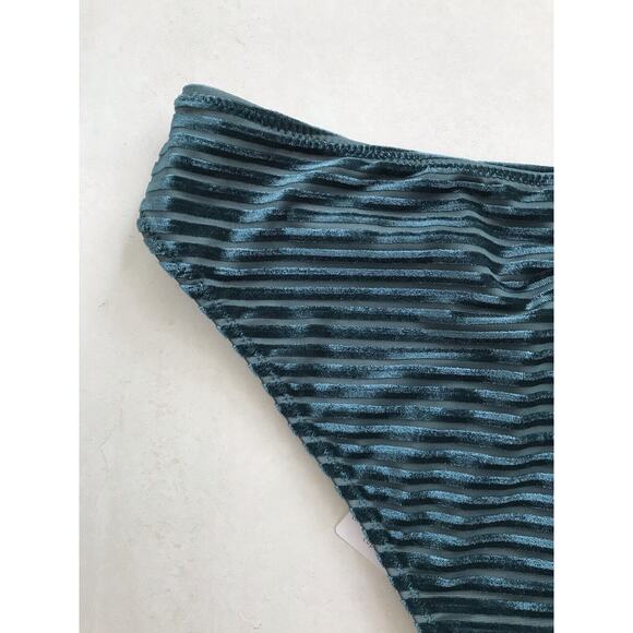 Cupshe Swim Striped Velvet Bikini Bottom Swimwear - Picture 9 of 9